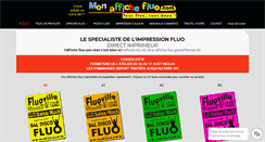 Desktop Screenshot of monaffichefluo.com